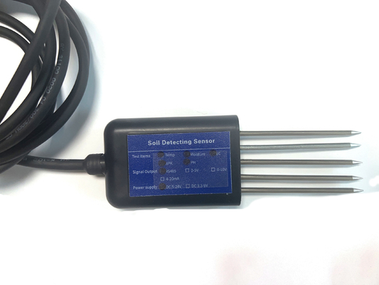 Sensor de suelo de 7 in1 para medir la conductividad CE PH NPK temperatura humedad 5 pines