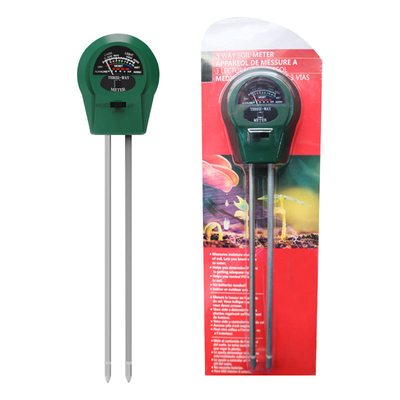Proba de tubo de acero inoxidable 3 en 1 de humedad/luz/pH para plantas/césped/granja/jardín