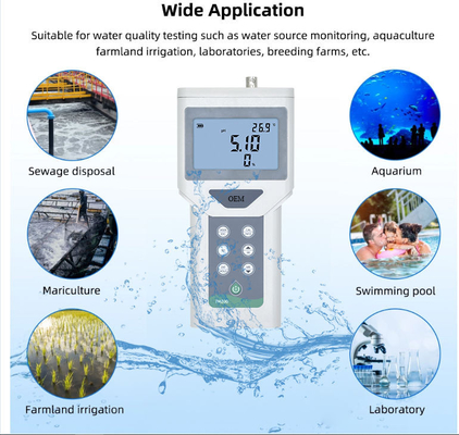 Medidor de pH ORP digital portátil con pantalla LCD de luz de fondo de 65*40 mm