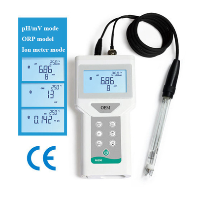 Medidor de pH ORP digital portátil con pantalla LCD de luz de fondo de 65*40 mm