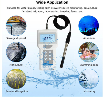Sensor de pH de alta precisión Medidor de oxígeno disuelto portátil para acuicultura