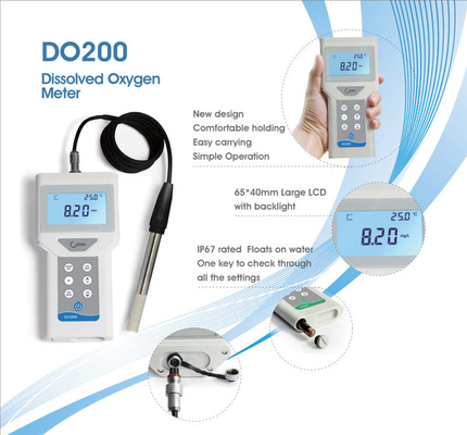 Medidor de oxígeno disuelto portátil digital profesional para la acuicultura