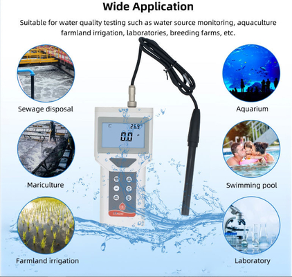 Tester de conductividad LCD portátil de monitoreo de agua 3 en 1 de alta precisión