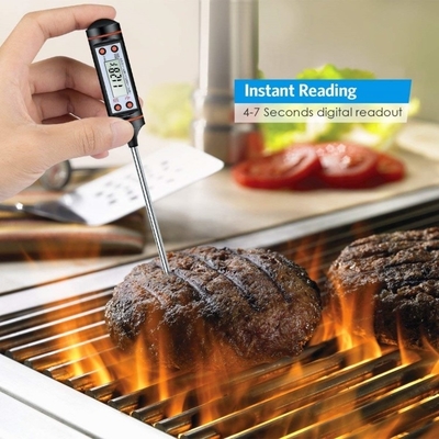 Cocina Grill Termómetro de alimentos de acero inoxidable Rango de temperatura de la sonda -50C-300C