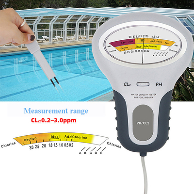 Detector de pH Cl2 Pen Tester eléctrico portátil para medir el agua en piscinas