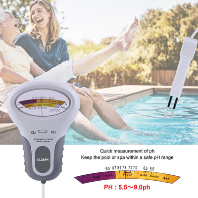 Detector de pH Cl2 Pen Tester eléctrico portátil para medir el agua en piscinas