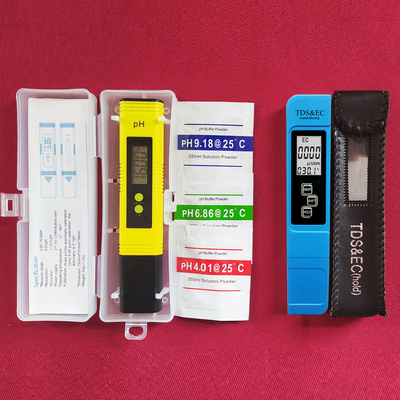 Rango de medición combinado del medidor de temperatura PH TDS EC 0-14ph 0-9990ppm 0-9990us/cm Tipo de pluma 3V