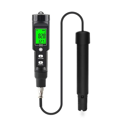 Display LCD Medidor de oxígeno disuelto Temperatura del agua D.O. Tester para análisis de acuicultura