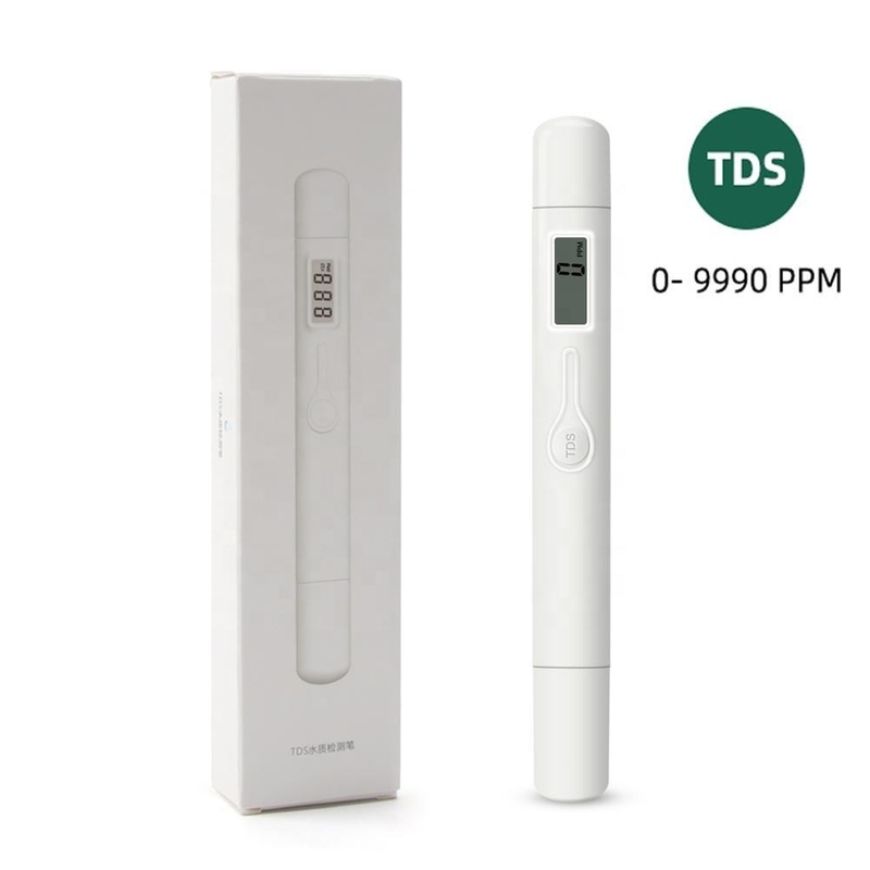 Medidor de TDS de alta precisión tipo pluma de un botón 0-9990ppm Rango de medición ± 2% de precisión