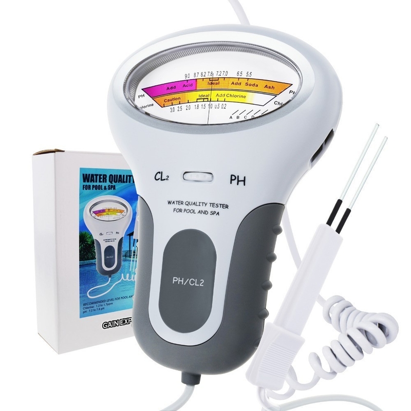 Detector de pH Cl2 Pen Tester eléctrico portátil para medir el agua en piscinas