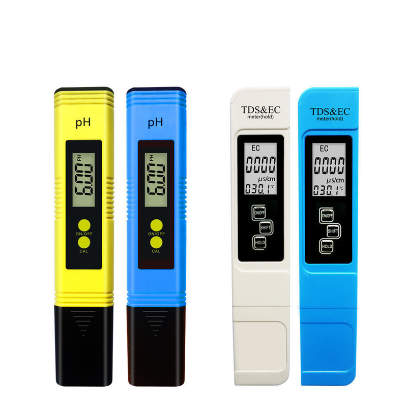 Rango de medición combinado del medidor de temperatura PH TDS EC 0-14ph 0-9990ppm 0-9990us/cm Tipo de pluma 3V